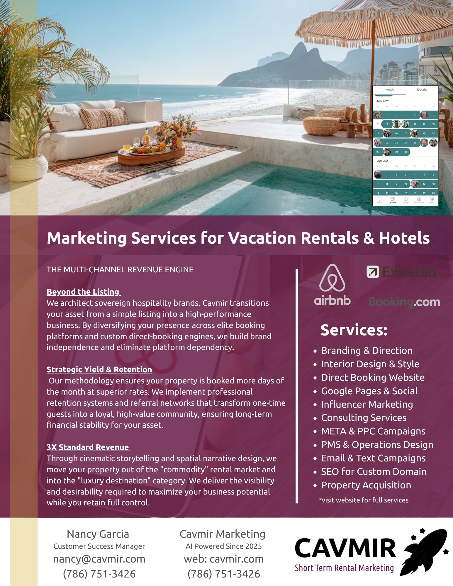 Cavmir - Short Term Rental Marketing Agency